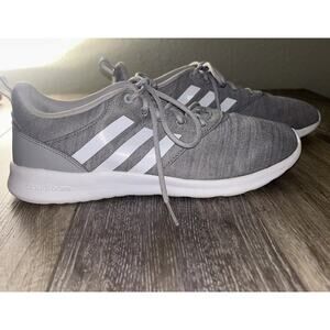 Adidas QT Racer 2.0 Light Granite Gray White Women’s US Size 10 Sneaker Shoes